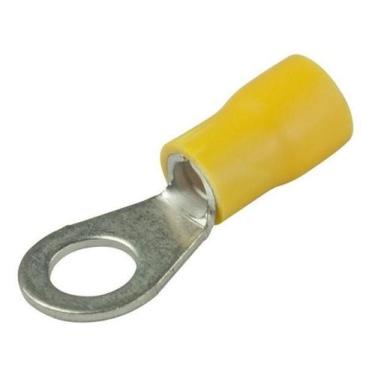 Imagem de Terminal Olhal Rv5.5-5 Amarelo Pré Isolado 4Mm - 6Mm 100Pçs - Decorarm