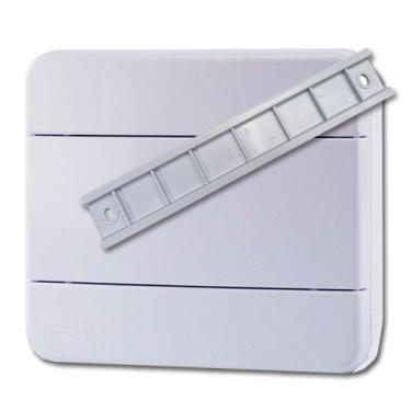 Imagem de Quadro de Distribuição 8 Disjuntores Din Sobrepor Parafusar Elétrico -