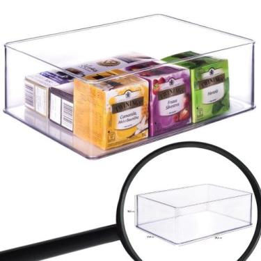 Imagem de Organizador de plástico acrílico 29,2 x 21,9 x 10,6 cm H2 Plasutil ref