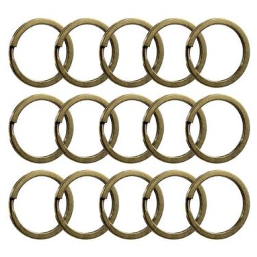 Imagem de Argola 28mm Banhada a Níquel Ouro Velho Para Chaveiro 50 Unidades - Ru