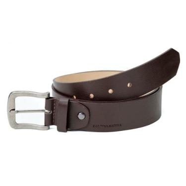 Imagem de Cinto Oviedo Masculino Em Couro Bovino Social Casual Cardena Madera, M