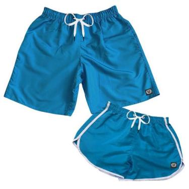 Imagem de Kit Short Neon Casal Mozão Namorados Ele E Ela Moda Praia - MP MODA MA