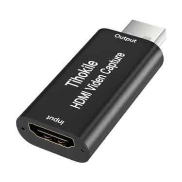 Imagem de KANYUNCD Placa de captura de áudio/vídeo, placa de captura Full HD 1080p 30FPS HDMI para USB, placa de captura de vídeo para streaming/gravação/jogos, compatível com Switch, PS4, PS5, Xbox, funciona