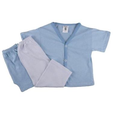 Imagem de Kit C/3 Peças Pijama Verão Conjunto Bebe Criança Manga Curta - Batutin