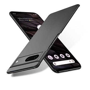 Imagem de Bastmei Capa para Google Pixel 7a 5G, extremamente leve, ultrafina, proteção de câmera, capa rígida de policarbonato para Google Pixel 7a 5G (preto cascalho)
