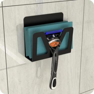 Imagem de Suporte Para Lamina de Barbear Porta Gilete Preto ELG - MetalCromo