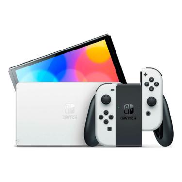 Imagem de Nintendo Switch Oled Heg-001 (jpn) 64gb Standard  Cor Branco 2021 Switch OLED