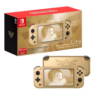 Imagem de Console Nintendo Switch Lite - Hyrule Edition Cor Dourado Personalizado Switch