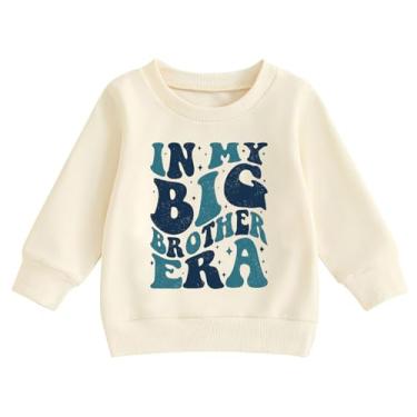 Imagem de Sineeko Moletom para bebês meninos Big Brother para anúncio de gravidez, roupas de inverno para bebês de 1 a 7 anos, 6# Big Bro Era, 3 Anos
