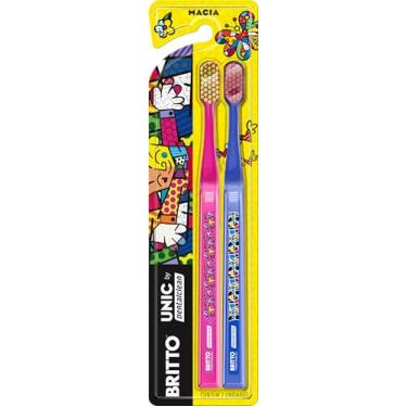 Imagem de Dentalclean Escova de Dente Romero Britto Leve 2, Macia