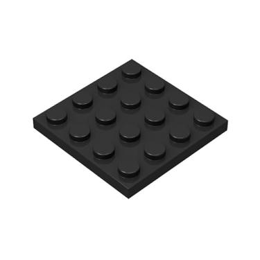 Imagem de Classic Black Plates Bulk, Black Plate 4x4, Building Plates Flat 50 Piece, Compatible with Lego Parts and Pieces: 4x4 Black Plates(Color: Black)