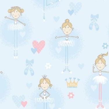 Imagem de Papel de Parede Just 4 Kids Bailarina G56506 - Rolo: 10m x 0,52m - GAL