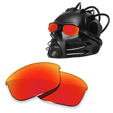 Imagem de ToughAsNails Lentes de reposição para óculos de sol Oakley Flak Jacket - HyperVision Plus Vermelho Cromado - Polarizado