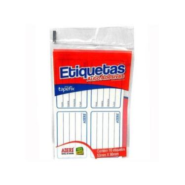 Imagem de Etiqueta Azul Autoadesiva Escolar com 16 Unidades 53mmx80mm - Adere