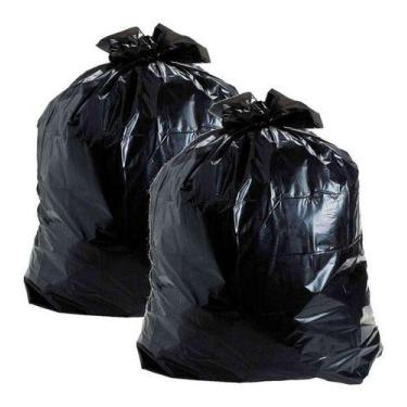 Imagem de Kit 2 Saco Lixo Preto 100 Litros Espessura Média C/ 50 Un Cd - HIGIPAC