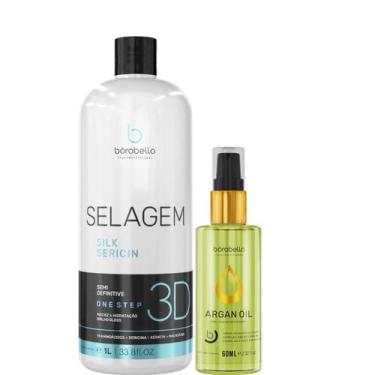 Imagem de Borabella Selagem 3D 1 Litro + Óleo de Argan 60ml