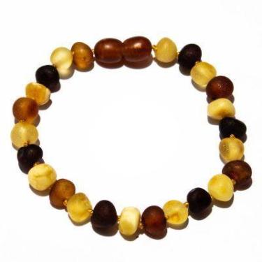 Imagem de Pulseira e Tornozeleira 18cm Âmbar Báltico Misto Não Polido - Âmbar Or