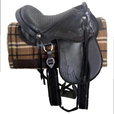 Imagem de Sela Australiana Para Passeio 15 Polegadas De Couro Direto da Fábrica 