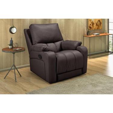 Imagem de Poltrona Reclinável Ravenna Zero Wall - Império Estofados, Marrom 310