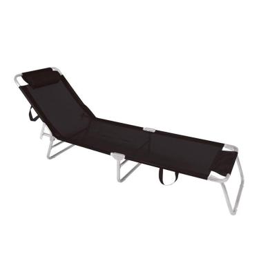 Imagem de Espreguiçadeira de Alumínio Mor, Preto