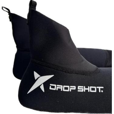 Imagem de Meia Neoprene Sapatilha Drop Shot Beach Tennis Cano Longos, 33-34, Pre
