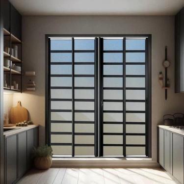 Imagem de Porta de Correr com Travessas 4 Folhas Moveis 210 X 200 Elite com Fech