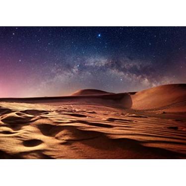 Imagem de BELECO 3 x 2,4 m Tecido Deserto Noite Fundo Galáxia Estrelas Fotografia Fundo Deserto Areia Dunas Natureza Paisagem Céu Estrelado Estrelas Fundo Foto Fundo Recém-nascido Chá de Bebê Faixa Festa de