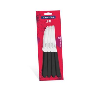 Imagem de Conjunto de Facas para Churrasco Tramontina Leme Preto 12 Peças