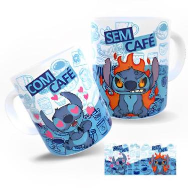 Imagem de Caneca Personalizada Com Café Sem Café Stitch - Ng Decor Canecas