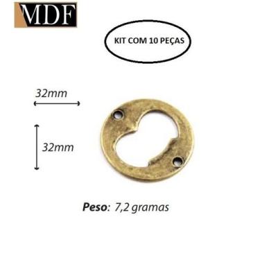 Imagem de Kit 10 Abridor de Garrafa Redondo Acessório Decoração Churrasco - ATAC