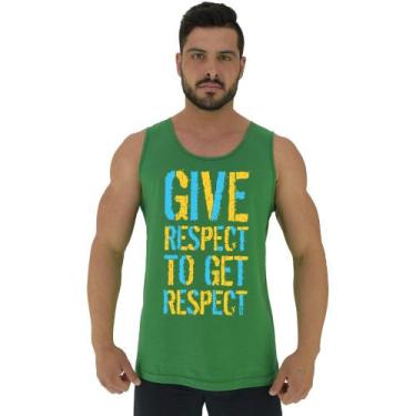 Imagem de Regata Clássica Masculina MXD Conceito Give Respect, P, Verde