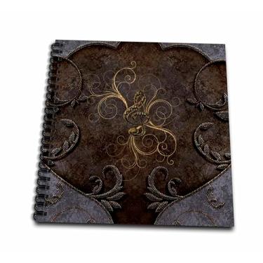 Imagem de 3dRose Caderno espiral com design gótico de música, Clef In (db_256400_2)