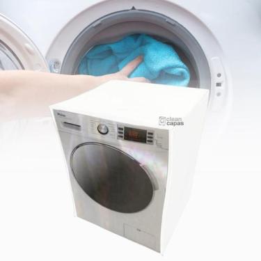 Imagem de Capa para lava e seca philco 12kg pls12ab transparente - Clean Capas, 