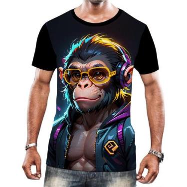 Imagem de Camiseta Camisa Tshirt Animais Cyberpunk Macacos Gorilas 2 - Enjoy Sho