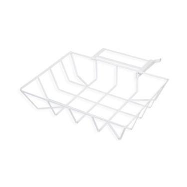 Imagem de Lixeira Retrátil 55x40cm Para Grades E Paredes Branca Forsul