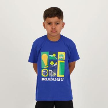 Imagem de Camisa Brasil HQ Infantil Azul - Licenciados, 6 ANOS