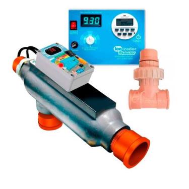 Imagem de Aquecedor Para Piscina De 20.000l Wifi + Ionizador Digital - Globalmar