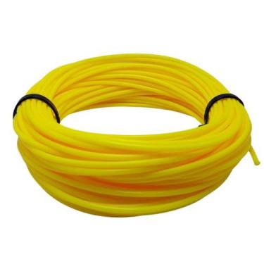 Imagem de Fio De Nylon Roçadeira Redondo 3mmx20m Gmeg Amarelo