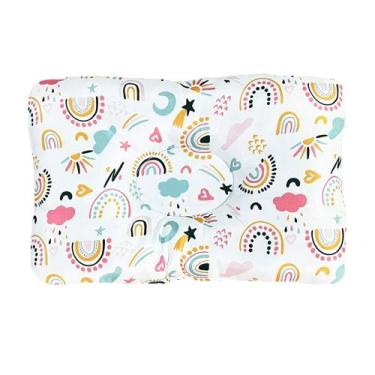 Imagem de Travesseiro Anatômico Modelador Cabeça Chata Para Bebê Menina Menino -