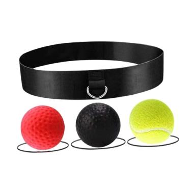 Imagem de Pegciuho Faixa de cabeça para bola de reflexo de boxe, bandana ajustável, corda de bola de boxe fitness, mma, academia em casa, equipamento de boxe, bola de