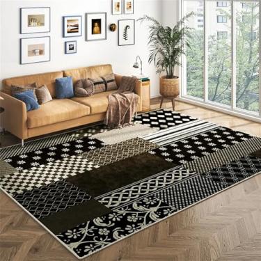 Imagem de HJZSZX Cor combinando estilo étnico decorar sala de estar tapete quarto cabeceira tapete mesa de centro área lazer pelúcia tapete, QH1850, QD, 300x400CM