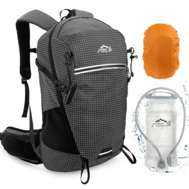 Imagem de Mochila de hidratação, mochila de caminhada de 25L com bolsa de água de 3L e capa de chuva, mochila de água para caminhada, homens e mulheres, mochila de hidratação leve para caminhadas, ciclismo, esc