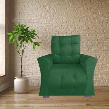 Imagem de Poltrona Retrátil e Reclinável Pra Extensão De Cílios Modelo Mariane Verde