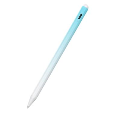 Imagem de Caneta Stylus para iPad de 6ª a 11ª geração - 2 x lápis ativo de carga rápida, compatível com Apple iPad Pro 27.9 cm/32.8 cm/M4, iPad Air 3/4/5/M2/M3, iPad mini 5/6 geração - branco azul
