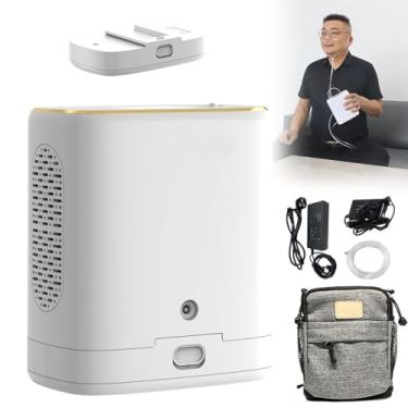 Imagem de MáQuina De Ox PortáTil De Viagens, Uso DoméStico Oxi, Mini Gerador, ConcentraçãO De 93%±3%, 1,2kg -Bateria De 5000/10000 Mah, Ac/Dc