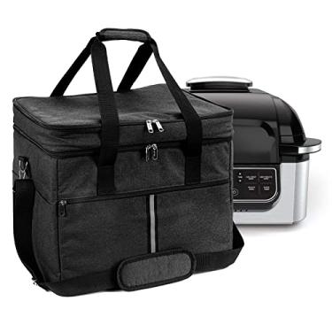 Imagem de Kingshion Bolsa de Transporte de Armazenamento com Bolso Compatível com Ninja Foodi Grill Fg551, Bolsa de Viagem com Bolsa de Armazenamento Frontal e Bolsa de Inserção Lateral para (Inja Foodi 5 Em 1)