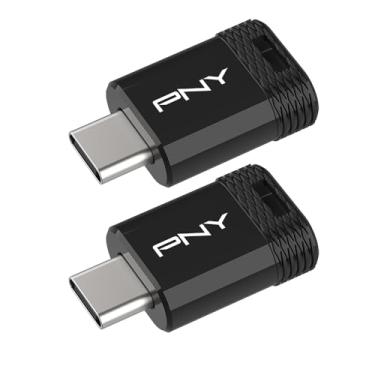 Imagem de Flash Drive USB 3.2 tipo C PNY Elite-X de 128 GB – Leitura de até 200 MB/s, desempenho avançado, armazenamento de dados portátil conveniente, design de ajuste ultracompacto, conector tipo C, pacote