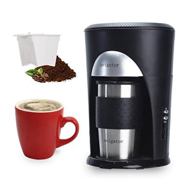 Imagem de avigator Cafeteira de viagem, cafeteira portátil, máquina de café pessoal, preparação rápida, operação simples, CM901 preta