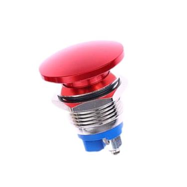 Imagem de Esquirla Botão momentâneo de reparo de metal, prático, resistente ao desgaste, substituição, escudo de metal vermelho de alto desempenho, cabeça de cogumelos