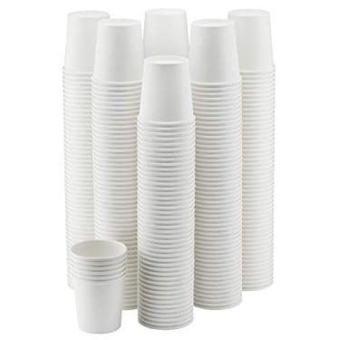 Imagem de NYHI Pacote com 150 xícaras de café descartáveis de papel branco de 227 g, copo de bebida quente e fria para água, suco, chá expresso ideal para festas de refrigeradores de água